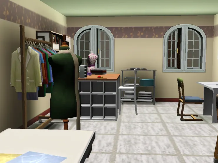 這段時間出租為服裝工作室，設計師也在這裏開班授徒。