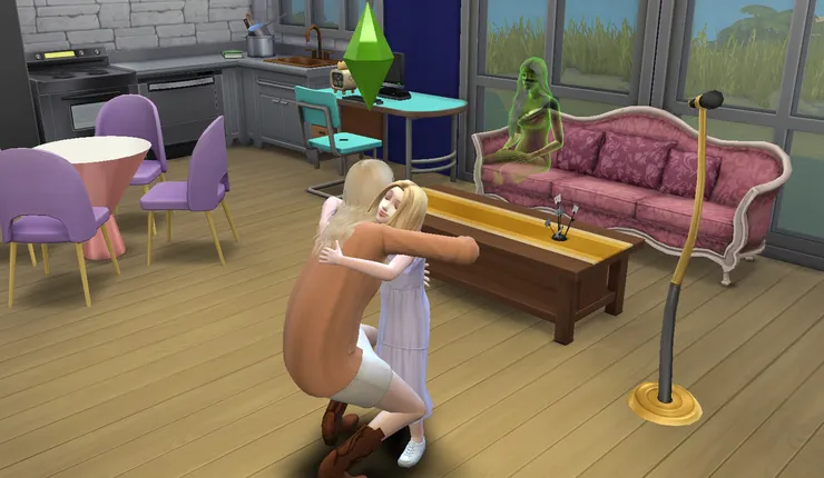 簡單的擁抱和一句: 要開心喔...