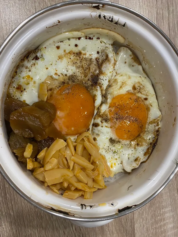 我最喜歡的白粥吃法