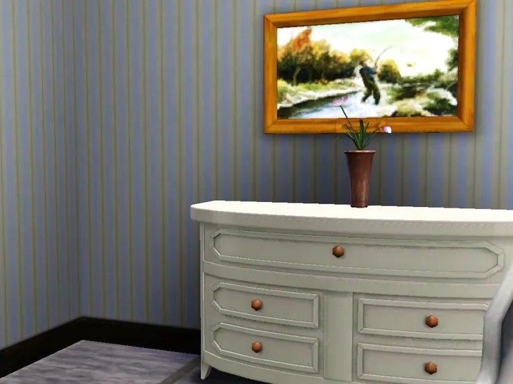 房間的感覺很寧靜祥和。