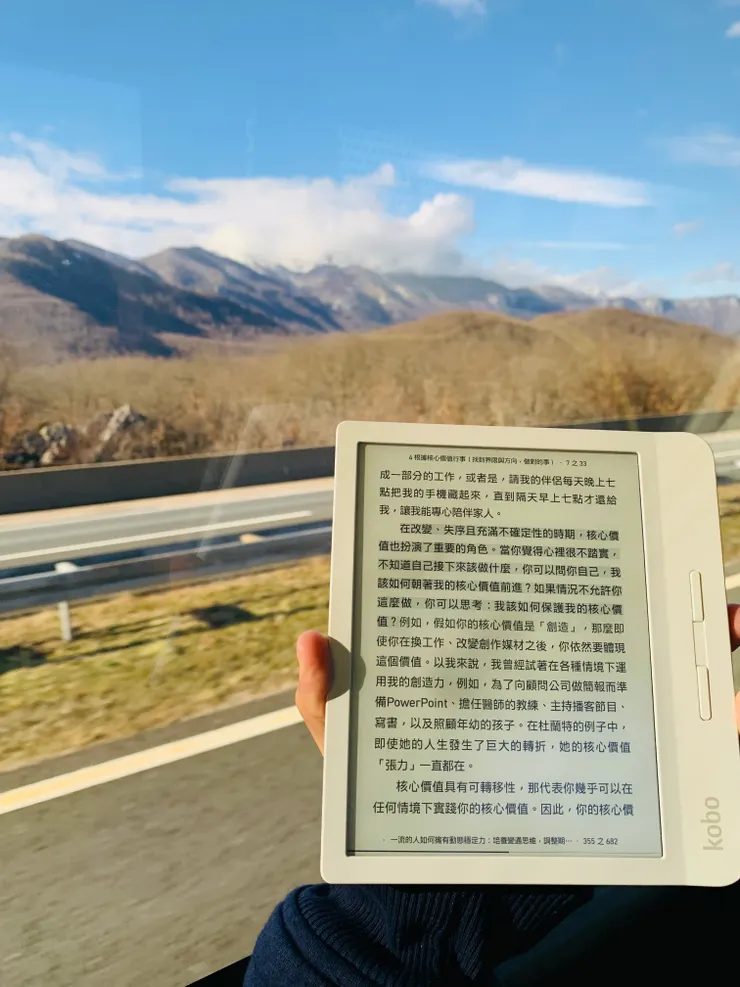 過年期間當然也帶著閱讀器去歐洲!