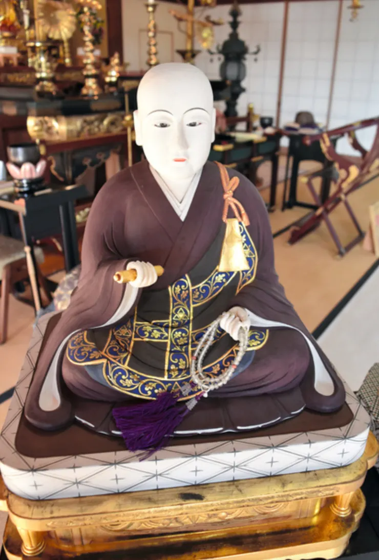 大正時代製作的北條政子坐像。