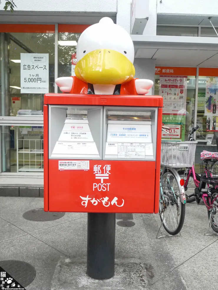 圖.郵桶也是可愛的吉祥物鴨鴨。