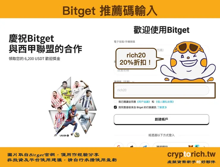 Bitget推薦碼使用 