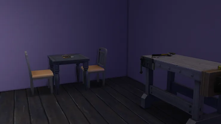 這是媽媽做手作的房間，有時家人也會在這裏玩牌。