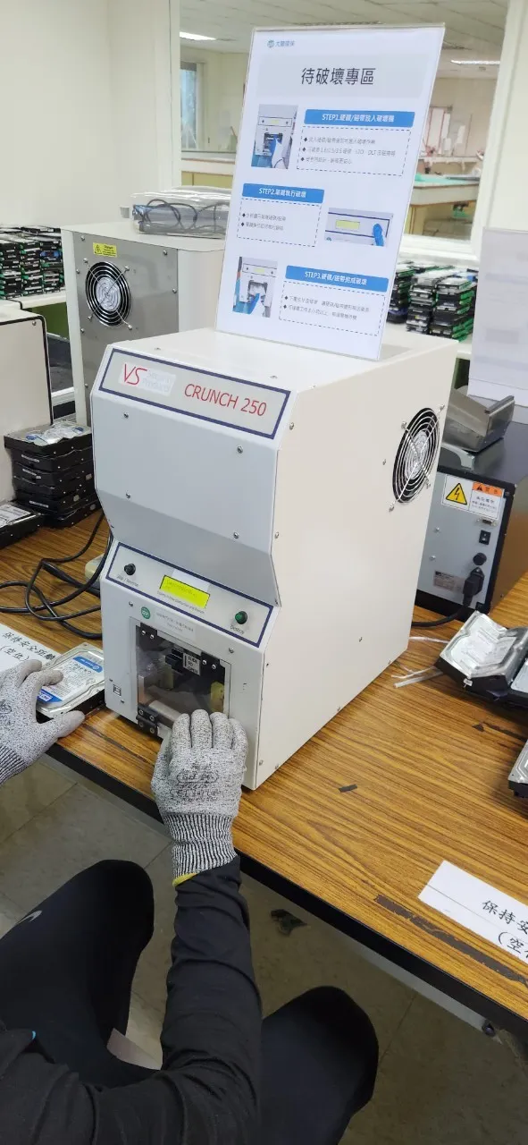 Crunch250硬碟破壞機