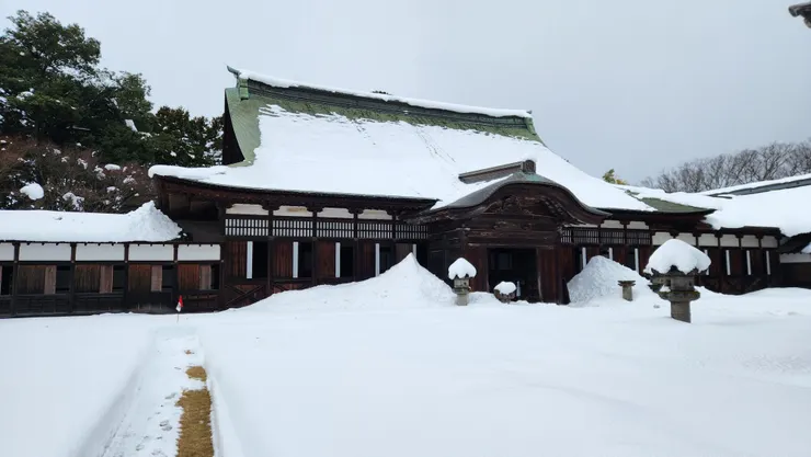 不同於外邊的喧囂,寺院內部可說是寂靜到針掉在地上都聽得見