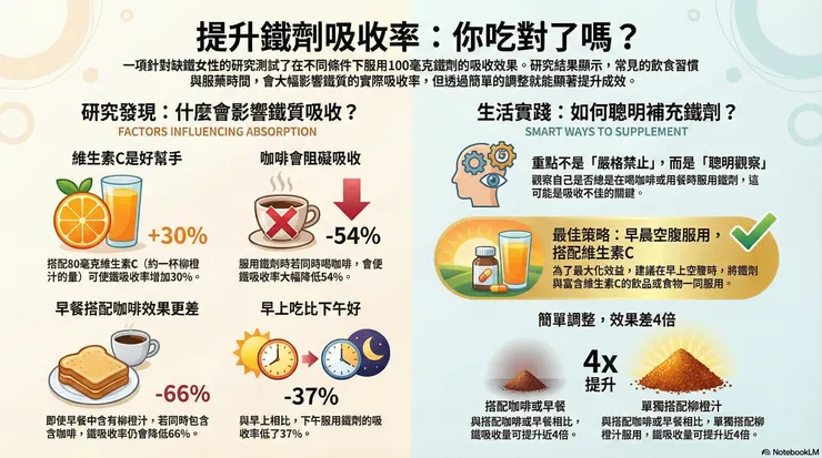 聰明觀察,趨吉避凶,就能讓補鐵的效益最大化 (von Siebenthal et al., 2023)