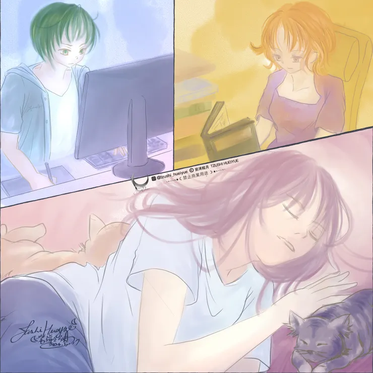© 紫浠絵月（絵紫浠）著作權所有  