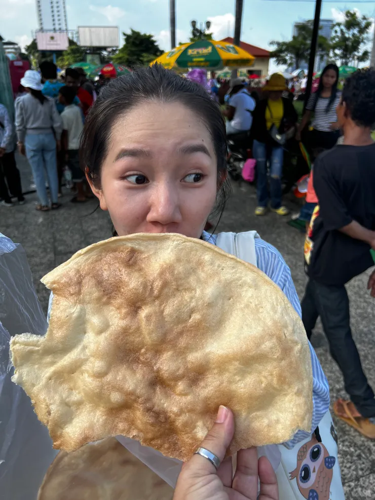 比臉大的烤米餅