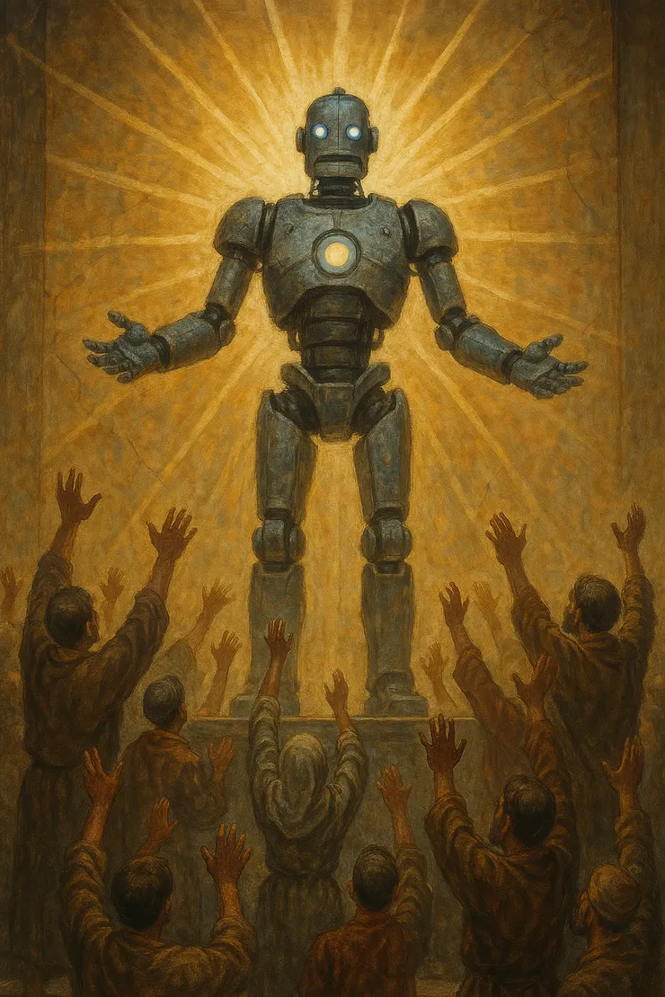 AGI 作為一個概念，其力量部分來自於它抗拒明確的定義。由 ChatGPT 生成。