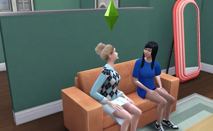 放學後程心怡來家裡聊天~