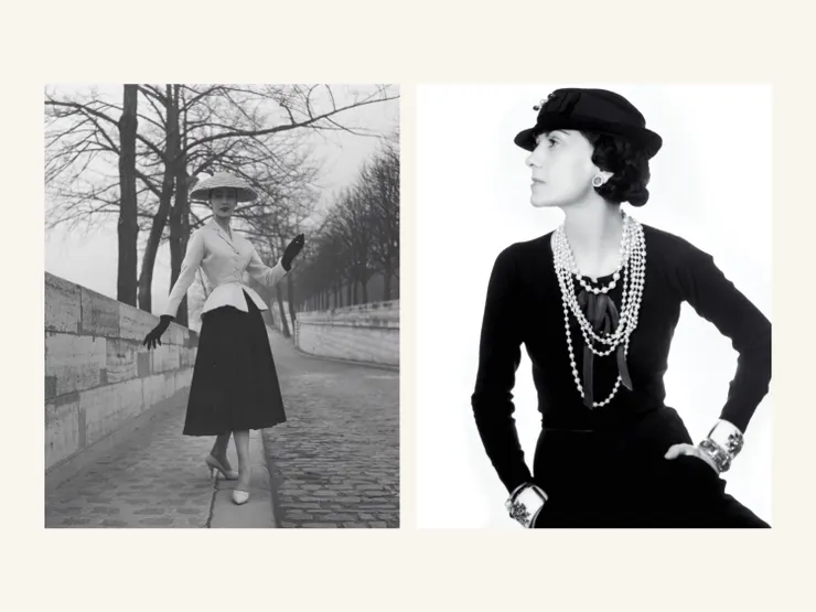 （左至右）Dior New Look、Coco Chanel。［photo_dior, chanel］