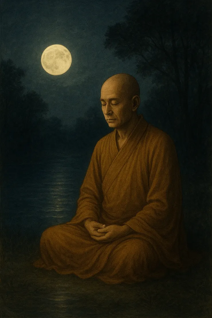 《龍樹菩薩心路傳》卷五-〈月落無跡〉