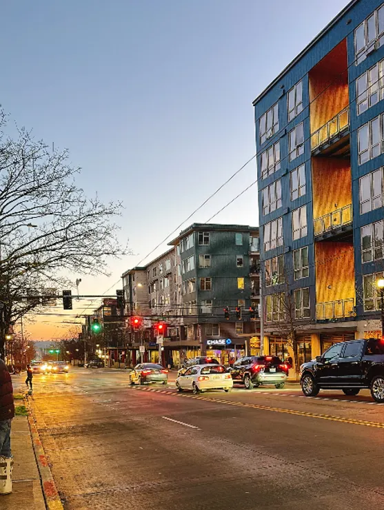 23rd Ave S & S Jackson St 當天的一抹餘暉