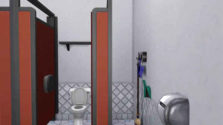 看到紅色,便一定是女廁。即使大門是一樣,但一看顏色便能分辦。