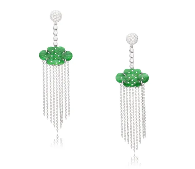 翡翠耳環-Sotheby's國際拍賣品