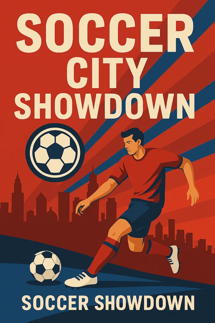 copilot。幫我畫張圖,表示:足球城市對抗賽