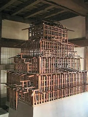 展示於東小天守裡的大天守閣模型(1/20)/照片來源:http://underzero.net/html/tzc/tz_258_9.htm