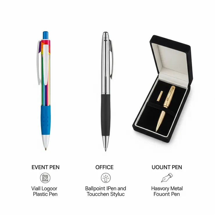 廣告筆-仿鋼筆-單色原子筆-二色款筆桿可選