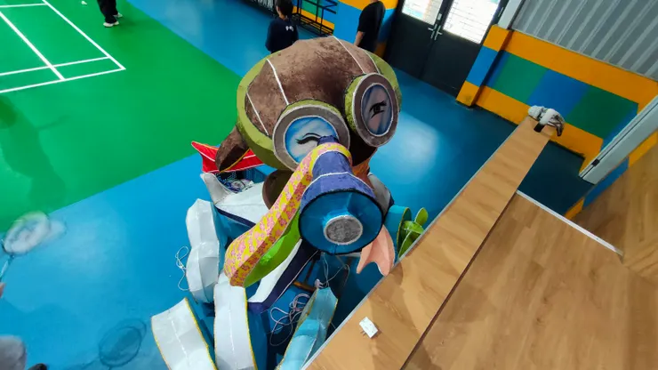 阿蛇是一具花燈，是為了今年「蛇年」而由大園國小所創作。