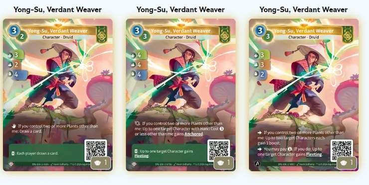 三張都是我的 Unique 級 Yong-Su,效果數值都略有不同