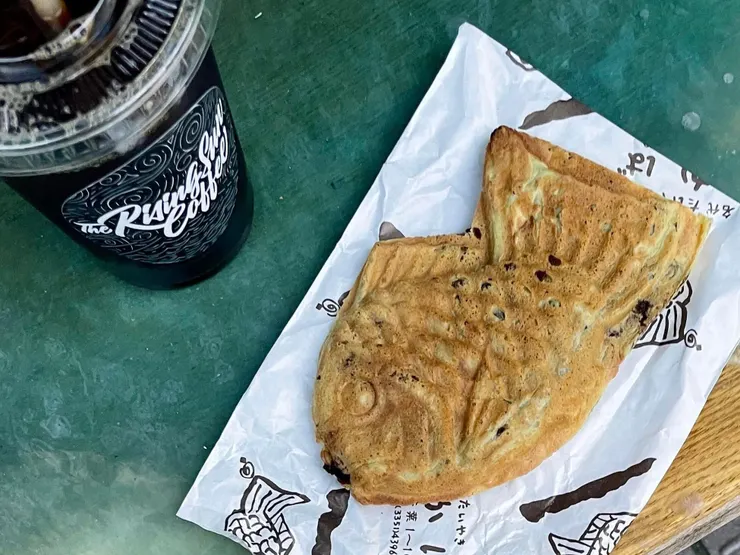 わかば鯛魚燒&The Rising Sun Coffee的咖啡