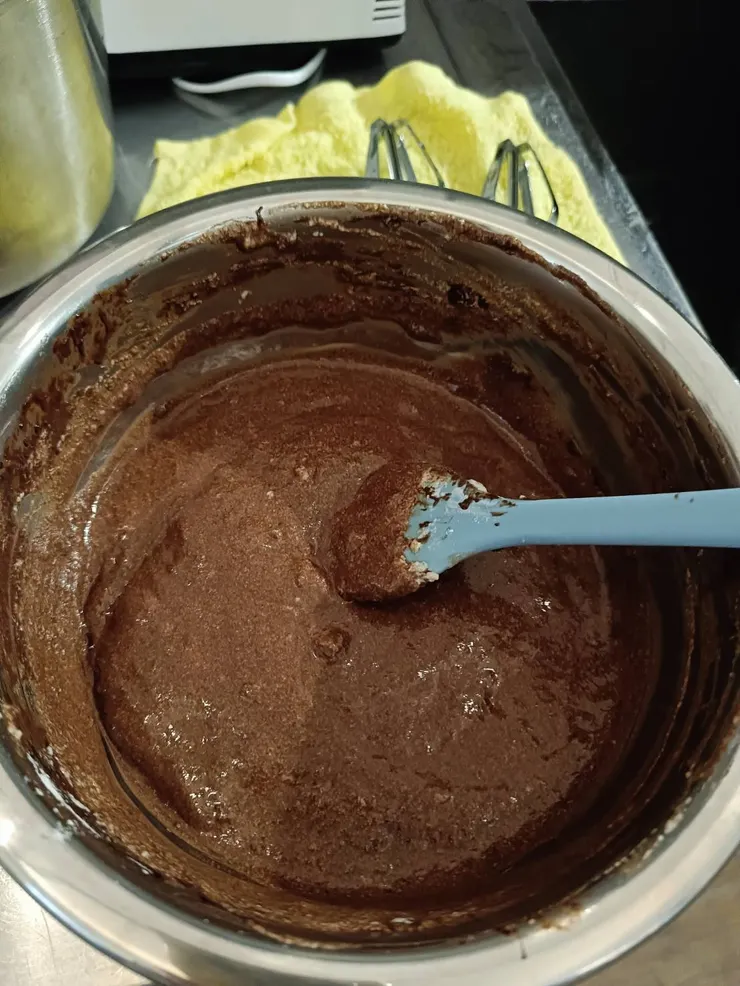 拌到沒有白色就可以囉！