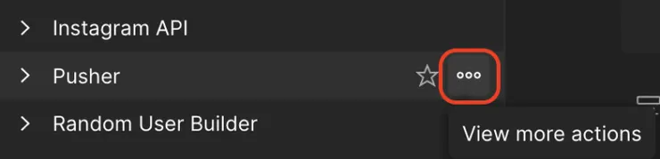 點擊 Collection 的點點點