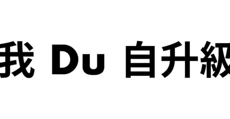 我 Du 自升級