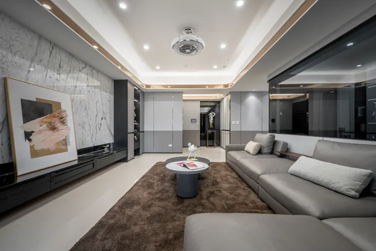 ▲沙發背牆室內設計案例<國泰O2>