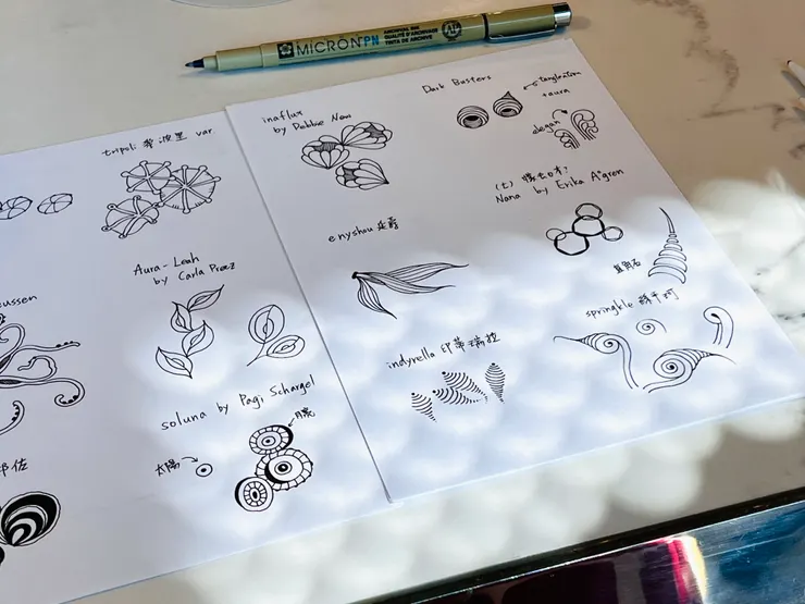 專注地練習圖樣