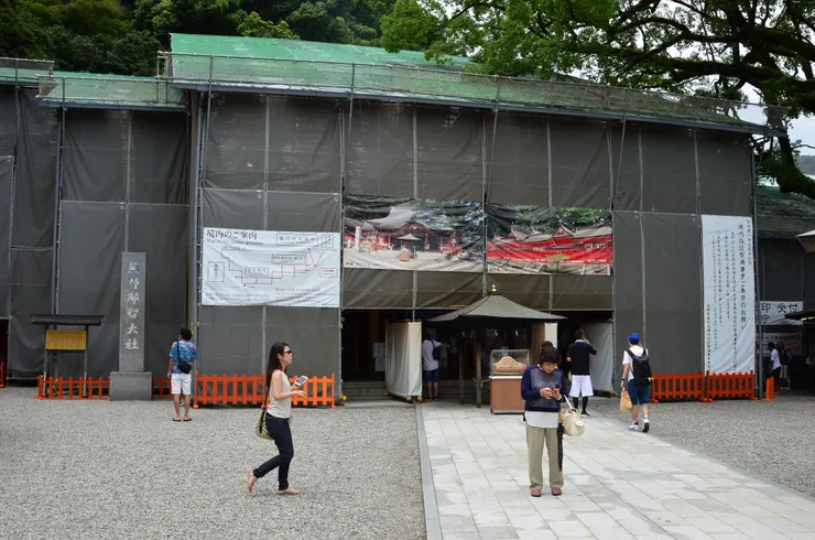 那智大社整修中