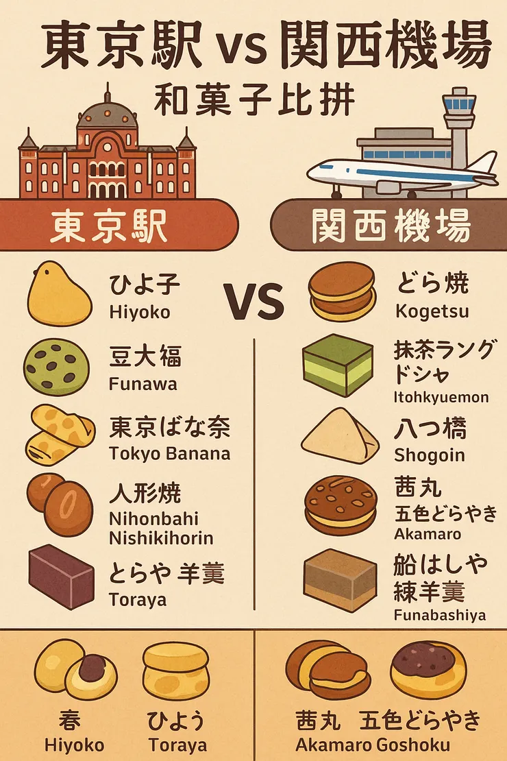日本伴手禮必買和菓子推薦（東京駅・關西機場）