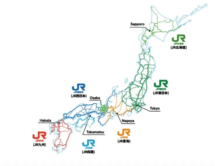 JR鐵路集團全國路網