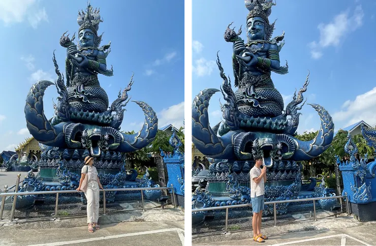 Rong Suea Ten Temple (藍廟)。