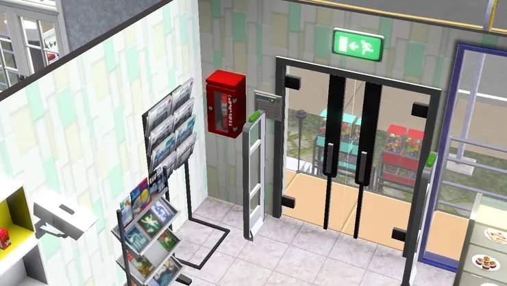 跟現實一樣，我設計得把空間全部用盡！不但要有便利店應有的貨品，還要善用每一吋空間，租金可不便宜啊！