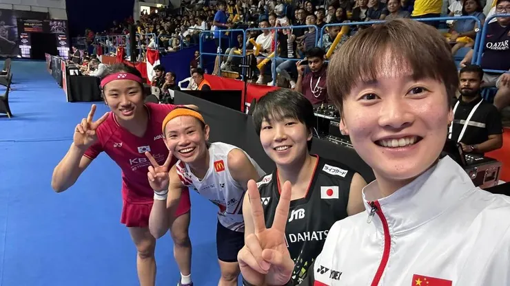 安洗瑩、戴資穎、山口茜、陳雨菲