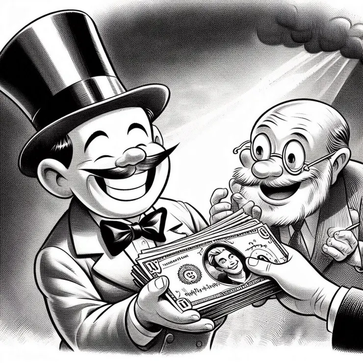 這種笑著給人錢的富翁我真的很想遇到幾個。