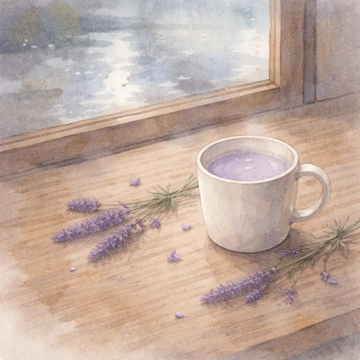 尚未命名的喜歡（薰衣草奶茶）。〈本章節插圖意象示意圖由AI協助生成。〉