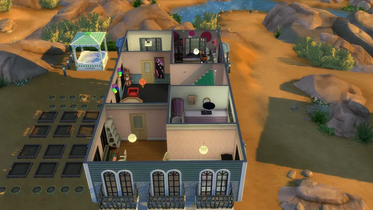 這麼大和分成幾個區域當然不只睡房。