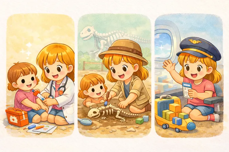 角色扮演從生活延伸,而非靠玩具堆出來。