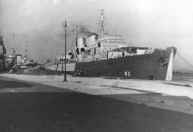 約1941年，大衛王子號在百慕達停泊