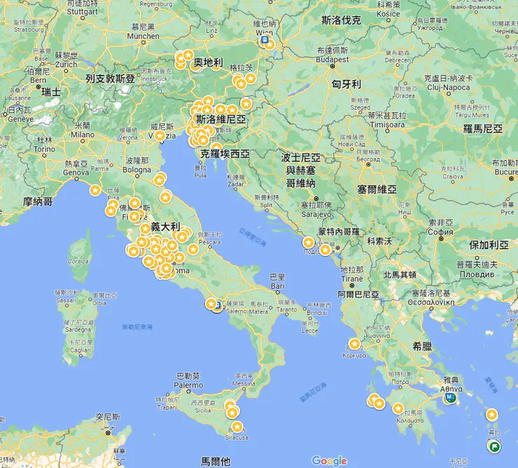 最後走了8個國家