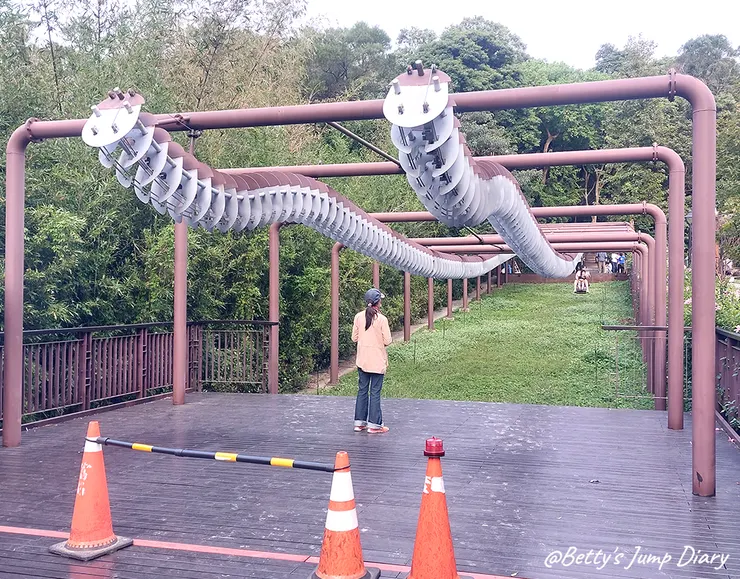 ▲大有梯田生態公園-大滑索/圖片來源：Betty's Jump Diary