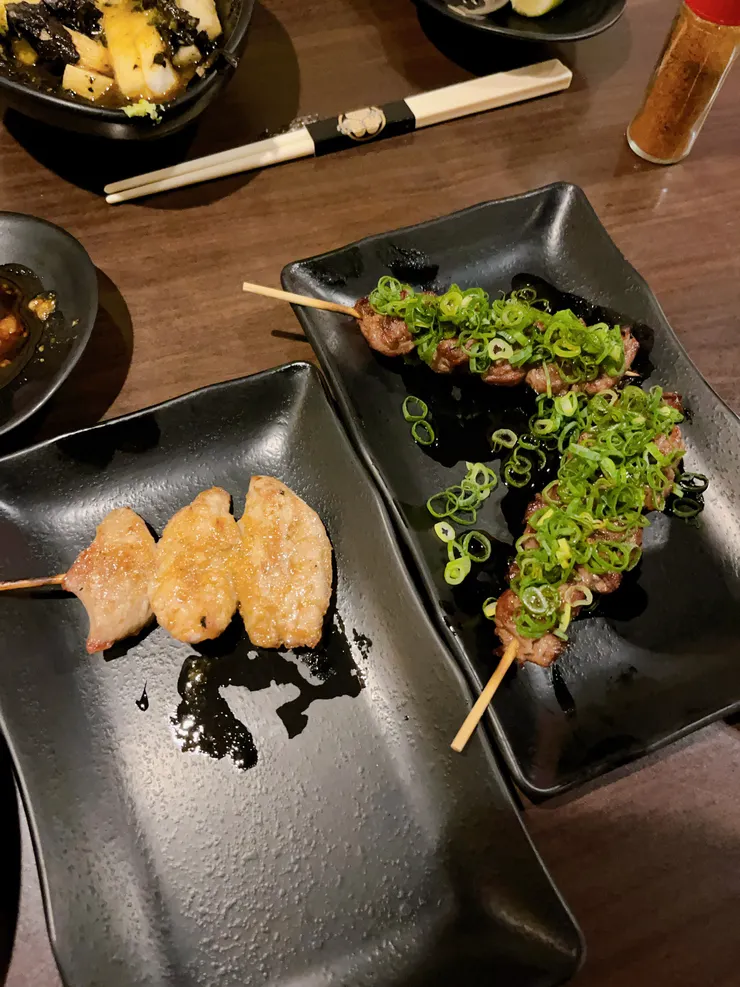 「豬頸肉&烤牛肉」