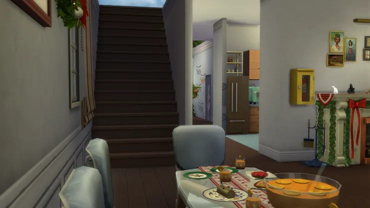 樓梯我沒改動過，這是原裝啡色的。