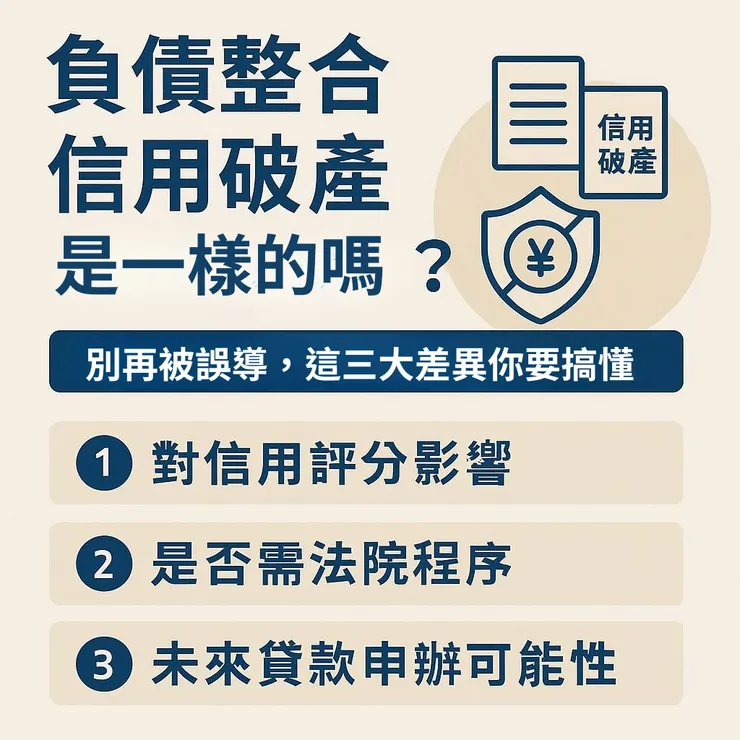 整合負債影響信用