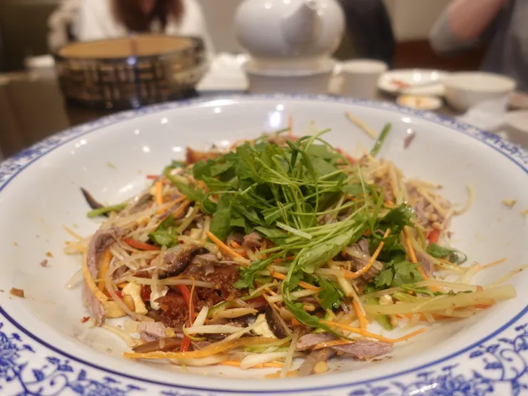 燒鵝四吃第四吃:涼拌響螺七彩鵝絲