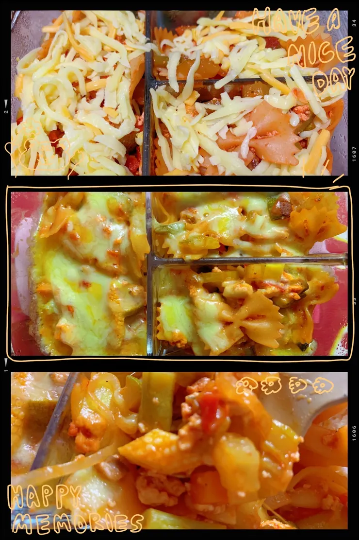 焗烤紅醬蝴蝶麵